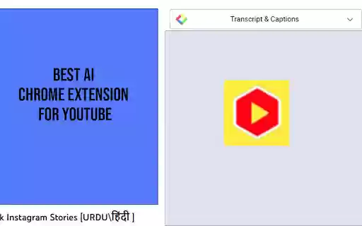 YouTube Captions with ChatGPT  from Chrome web store to be run with OffiDocs Chromium online