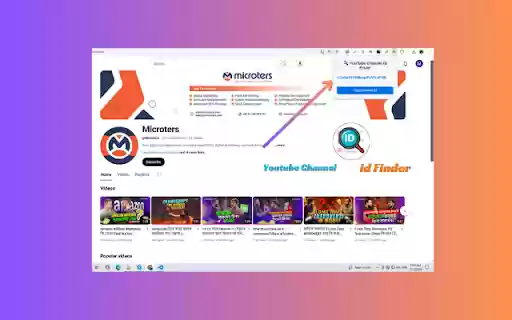 YouTube Channel ID Finder  from Chrome web store to be run with OffiDocs Chromium online
