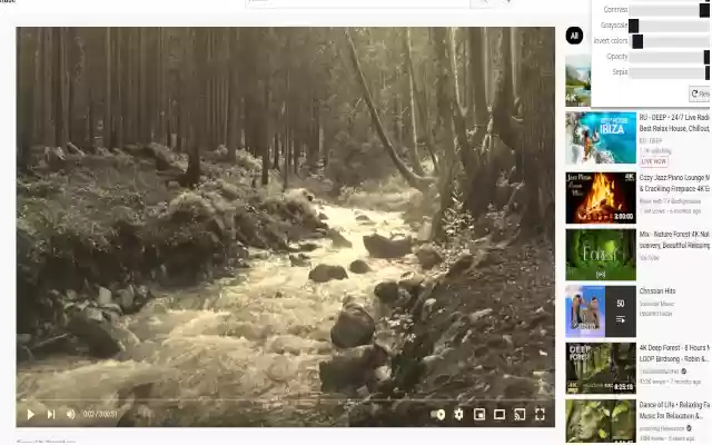 Dostosowanie kolorów YouTube ze sklepu internetowego Chrome do działania z OffiDocs Chromium online