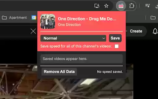 Youtube Default Video Speed  from Chrome web store to be run with OffiDocs Chromium online