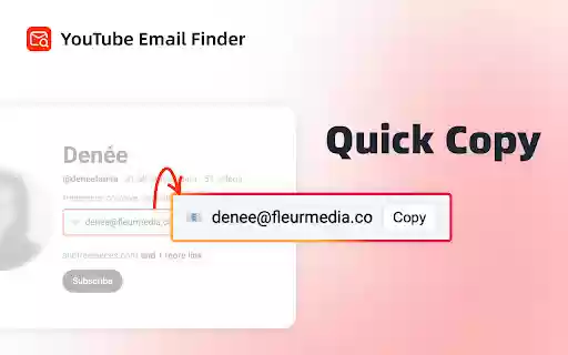 YouTube Email Finder for Instant Influencer Contact Info  from Chrome web store to be run with OffiDocs Chromium online
