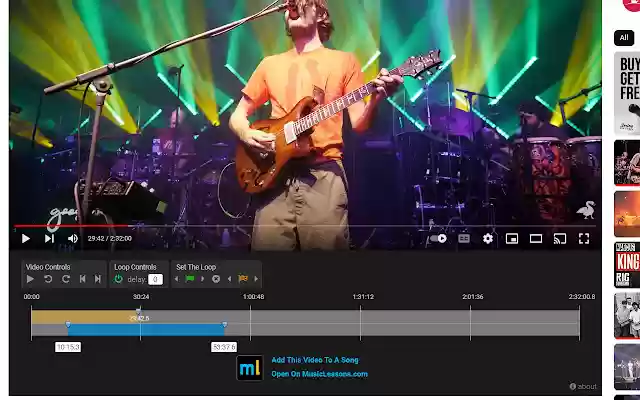 YouTube for Musicians  from Chrome web store to be run with OffiDocs Chromium online