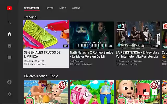 YouTube™ for TV  from Chrome web store to be run with OffiDocs Chromium online