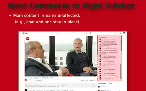 YouTube Layout Customizer  from Chrome web store to be run with OffiDocs Chromium online