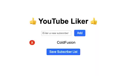 YouTube Liker  from Chrome web store to be run with OffiDocs Chromium online