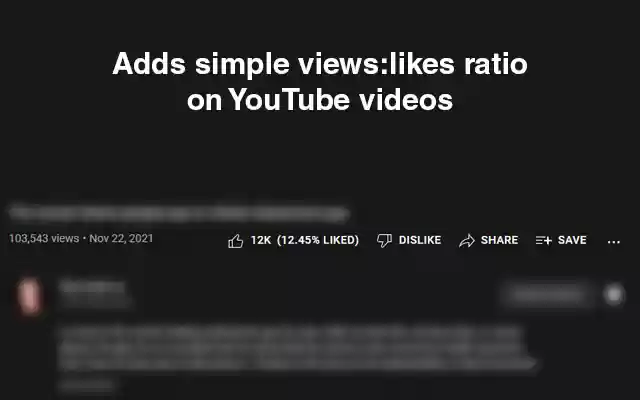 YouTube Likes Ratio from Chrome web store to be run with OffiDocs Chromium online YouTube Likes Ratio from Chrome web store to be run with OffiDocs Chromium online