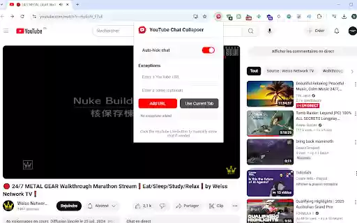 YouTube Live Chat Auto Collapser from Chrome web store to be run with OffiDocs Chromium online YouTube Live Chat Auto Collapser from Chrome web store to be run with OffiDocs Chromium online
