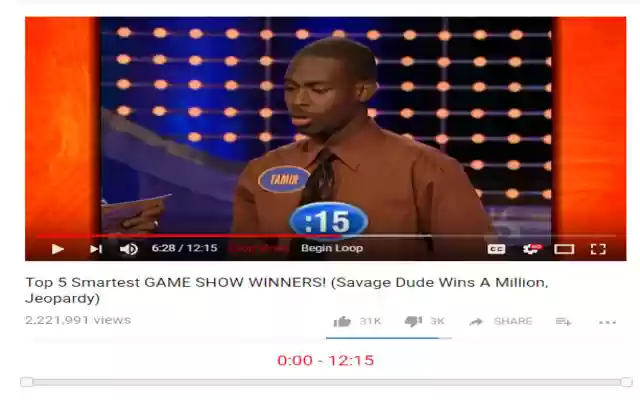 YouTube Loop  from Chrome web store to be run with OffiDocs Chromium online