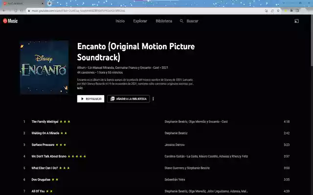 Youtube Music Ratings  from Chrome web store to be run with OffiDocs Chromium online
