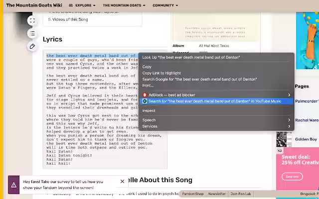 YouTube Music Selection Search from Chrome web store to be run with OffiDocs Chromium online YouTube Music Selection Search from Chrome web store to be run with OffiDocs Chromium online