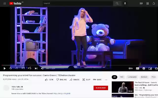 YouTubenext/previous few seconds  from Chrome web store to be run with OffiDocs Chromium online