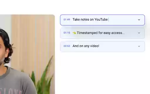 YouTube Notes Pro – Notes on YouTube for Content Creators  from Chrome web store to be run with OffiDocs Chromium online