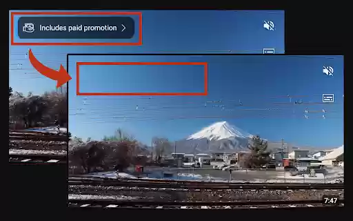 YouTube paid promotion hider  from Chrome web store to be run with OffiDocs Chromium online