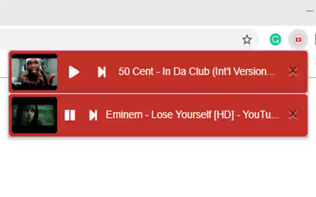 YouTubePlayer  from Chrome web store to be run with OffiDocs Chromium online