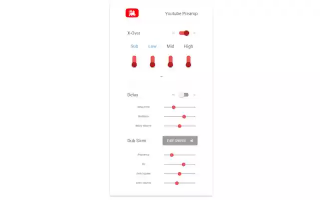 YoutubePreamp  from Chrome web store to be run with OffiDocs Chromium online