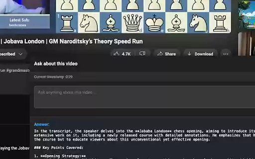 Youtube QA  from Chrome web store to be run with OffiDocs Chromium online