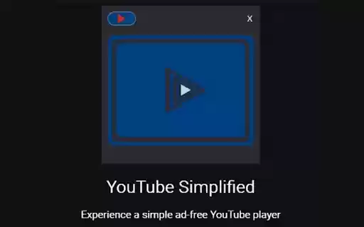 YouTube Simplified  from Chrome web store to be run with OffiDocs Chromium online