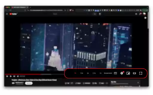 YouTube Snapper: Screenshot  Playback Speed Controller  from Chrome web store to be run with OffiDocs Chromium online