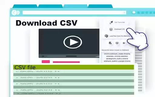 Youtube Summary Exporter  from Chrome web store to be run with OffiDocs Chromium online