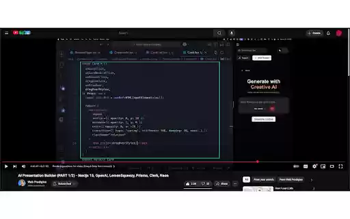 YouTube Text Selector  from Chrome web store to be run with OffiDocs Chromium online