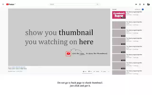 Youtube Thumbnail  from Chrome web store to be run with OffiDocs Chromium online