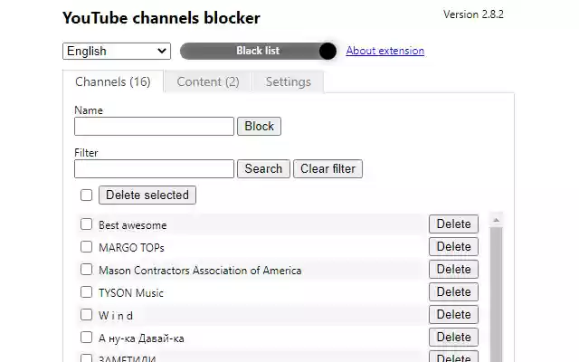 Youtube video and channel blocker  from Chrome web store to be run with OffiDocs Chromium online