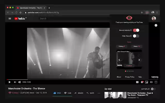 YouTube Views  from Chrome web store to be run with OffiDocs Chromium online