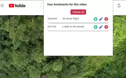 YT Bookmarker  from Chrome web store to be run with OffiDocs Chromium online