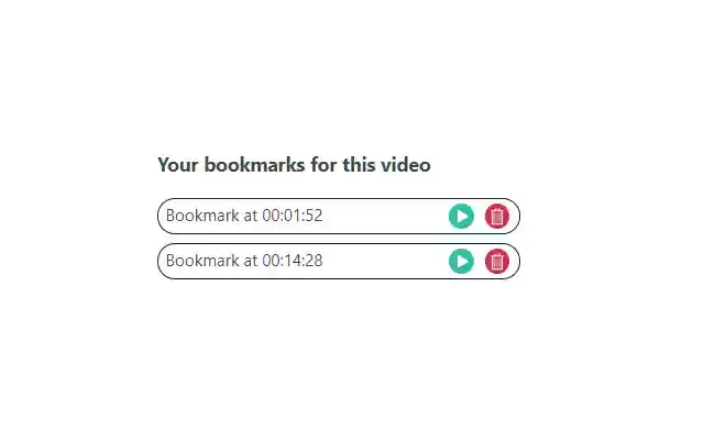 YTBookmarks  from Chrome web store to be run with OffiDocs Chromium online