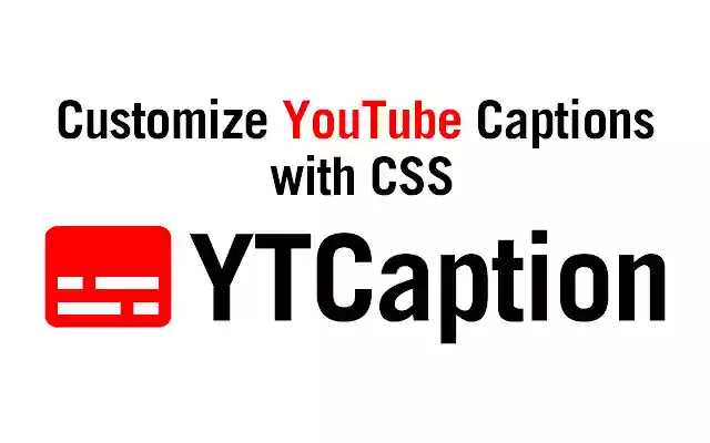 YTCaption for YouTube  from Chrome web store to be run with OffiDocs Chromium online