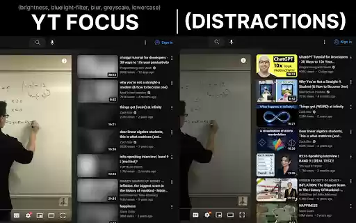 YT Focus Learning Made Easy  from Chrome web store to be run with OffiDocs Chromium online