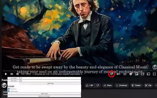 yt loops  from Chrome web store to be run with OffiDocs Chromium online