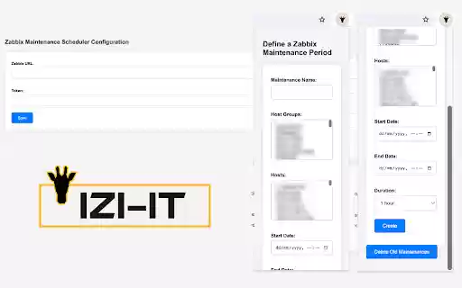 Zabbix Maintenance Scheduler  from Chrome web store to be run with OffiDocs Chromium online