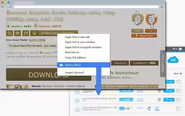 سيتم تشغيل الامتداد الرسمي ZbigZ من متجر Chrome على الويب باستخدام OffiDocs Chromium عبر الإنترنت