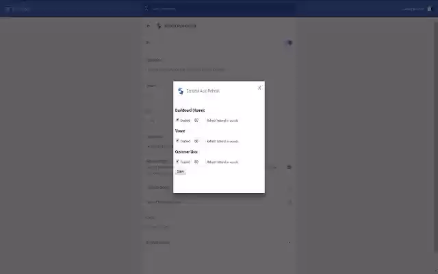 ZendeskAutoRefresh  from Chrome web store to be run with OffiDocs Chromium online