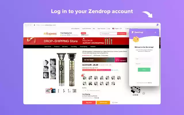 Zendrop AliExpress Product Importer from Chrome web store to be run with OffiDocs Chromium online Zendrop AliExpress Product Importer from Chrome web store to be run with OffiDocs Chromium online
