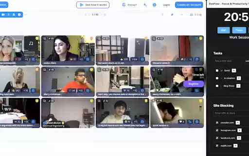 ZenFlow Focus  Productivity Timer  from Chrome web store to be run with OffiDocs Chromium online