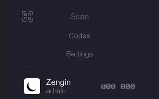 Zengin Authenticator  from Chrome web store to be run with OffiDocs Chromium online