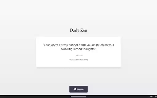 ZenQuotes Homepage  from Chrome web store to be run with OffiDocs Chromium online