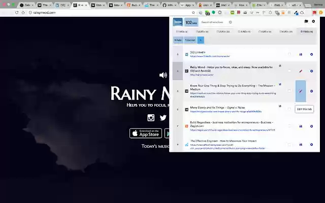 ZenTabz  from Chrome web store to be run with OffiDocs Chromium online