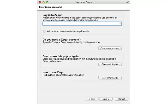 Zequr Chrome Extension  from Chrome web store to be run with OffiDocs Chromium online
