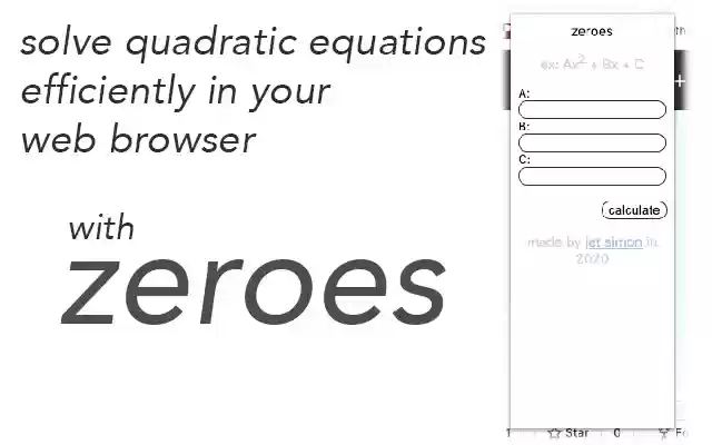zeroes from Chrome web store to be run with OffiDocs Chromium online zeroes from Chrome web store to be run with OffiDocs Chromium online