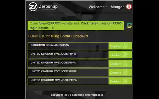 Zerosnap  from Chrome web store to be run with OffiDocs Chromium online