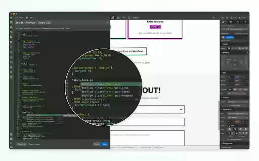 Zest for Webflow  from Chrome web store to be run with OffiDocs Chromium online