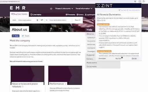 Zint Spotlight Understand The Business Behind Any Website  from Chrome web store to be run with OffiDocs Chromium online