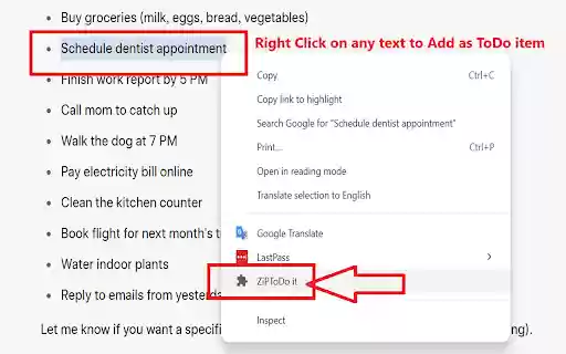 ZiPToDo  from Chrome web store to be run with OffiDocs Chromium online