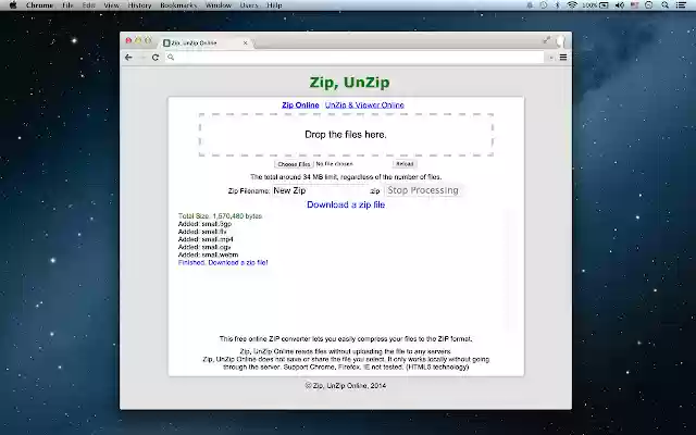 Zip, UnZip App from Chrome web store to be run with OffiDocs Chromium online Zip, UnZip App from Chrome web store to be run with OffiDocs Chromium online