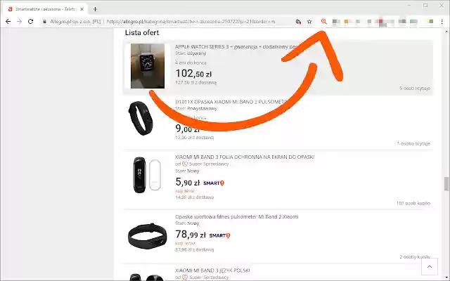 Znajdź listę ofert w Allegro  from Chrome web store to be run with OffiDocs Chromium online