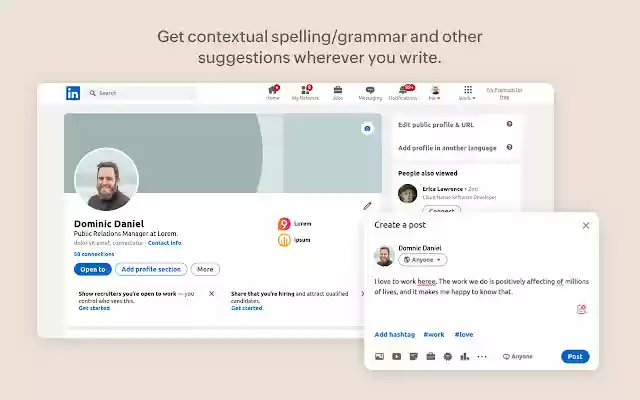 Zoho BluePencil: Free Grammar  Spell Checker  from Chrome web store to be run with OffiDocs Chromium online