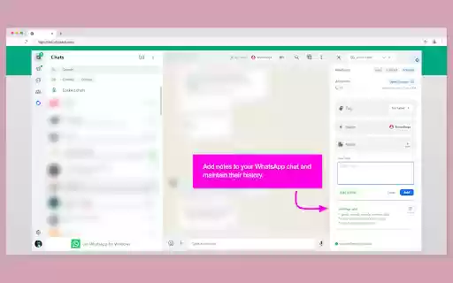 Zoho Integration for WhatsApp Web  from Chrome web store to be run with OffiDocs Chromium online
